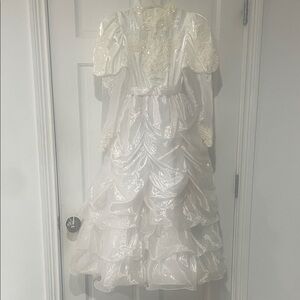 Romantic Ruffled Organza Wedding Dress